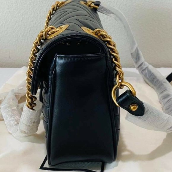 Gucci Small Marmont Black Crossbody Bag Brand New - Picture 6 of 12